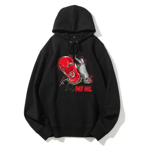 Calitate Street Wear φούτερ Hip Hop ''PAY ME - FULL FACE'' Logo