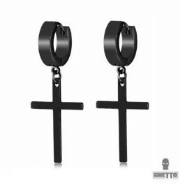 Ghetto Cross Earrings Pair