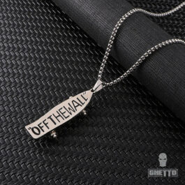 Ghetto Skateboard Pendant Hip Hop Necklace