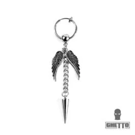 Ghetto Kpop Metal Wings Cercei 1pcs