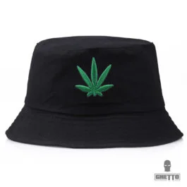 Ghetto Summer Fashion Hat Maple Leaf Embroidery