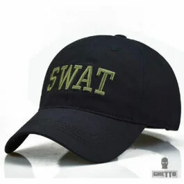 Ghetto Cap SWAT Army Black 6-Panel