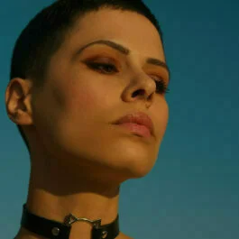 Colier Ghetto Punk Leather Cat Choker