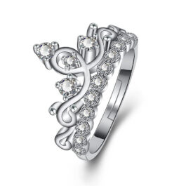Ghetto Crown Zircon Ring for Women