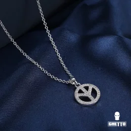 Ghetto Jewelry Colier cu pandantiv Peace And Love