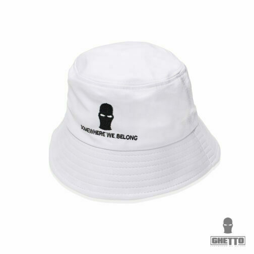 Fisherman hat outdoor shade bucket, Embroidery logo Ghetto Mask Somewhere we belong