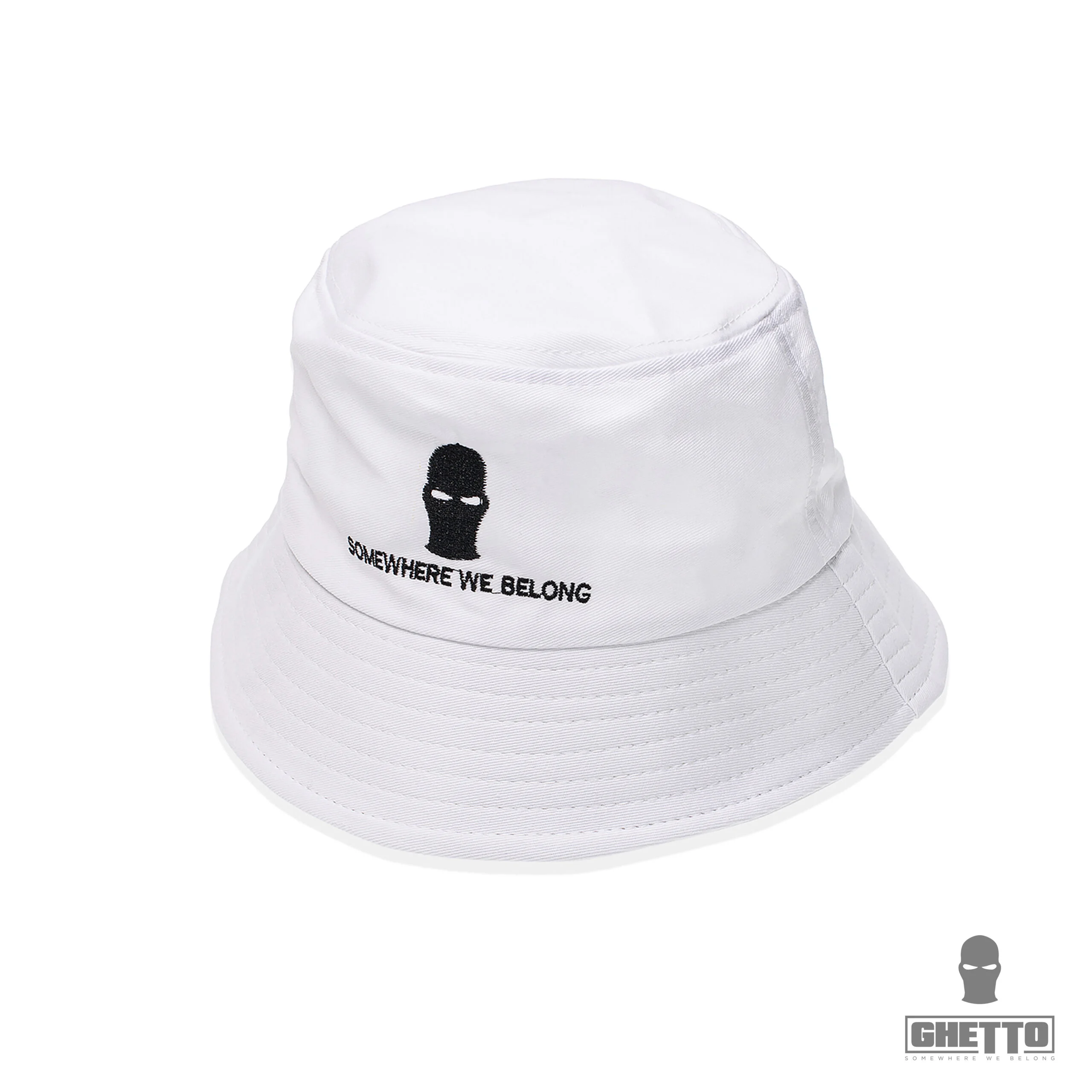 Pălărie Fisherman în aer liber umbra găleată, broderie logo Ghetto Masca Undeva ne aparținem