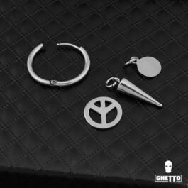 Ghetto Kpop Single Cone Peace Earring 1pcs