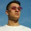 ghetto palette sunglasses silver frame unisex