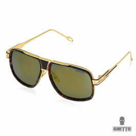 Ghetto King Men Grandmaster Square Sunglasses Gold Frame