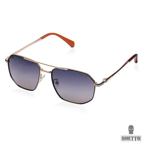 ochelari de soare ghetto luxury vintage pentru bărbați cu ramă aurie