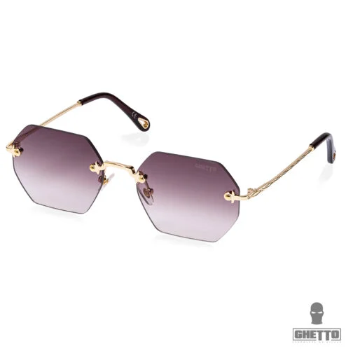 Ochelari de soare fără margine ochelari de soare cu ramă de aur pentru femei