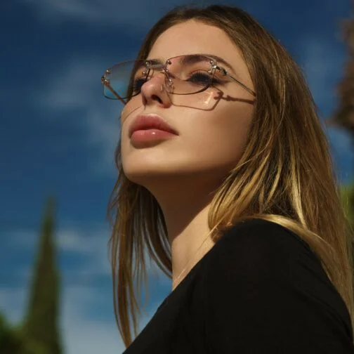 ghetto palette sunglasses rose gold frame for women
