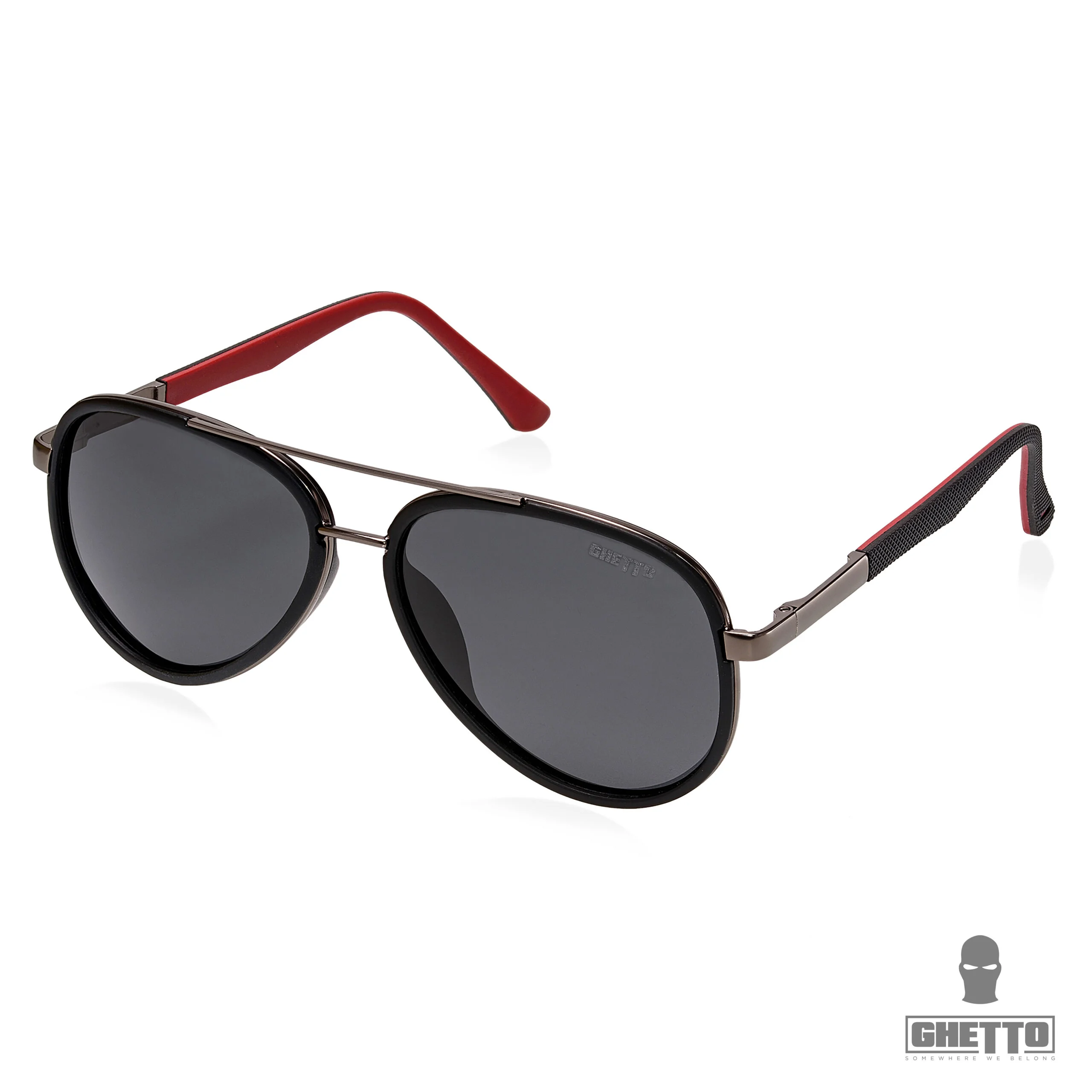 ochelari de soare ghetto pilot pistol negru cadru unisex