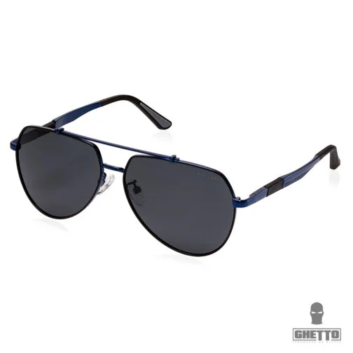 ghetto pilot sunglasses blue frame unisex