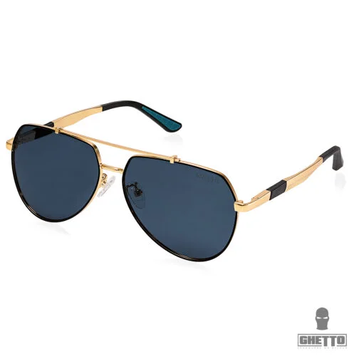 ghetto pilot sunglasses gold frame unisex