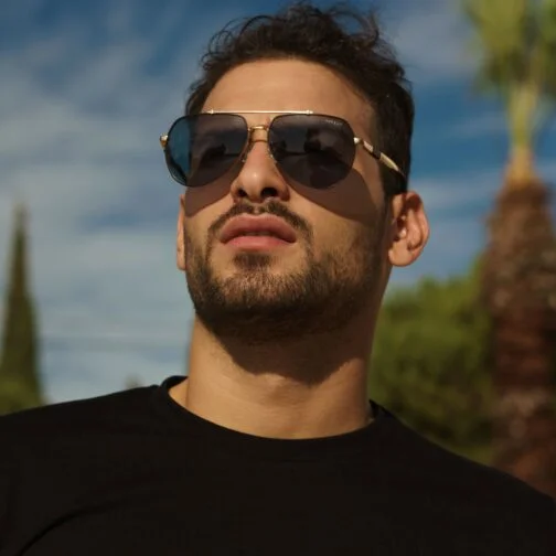 ghetto pilot sunglasses gold frame unisex