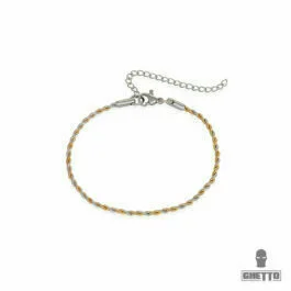 Ghetto Rope Half Gold Brățară SS Unisex