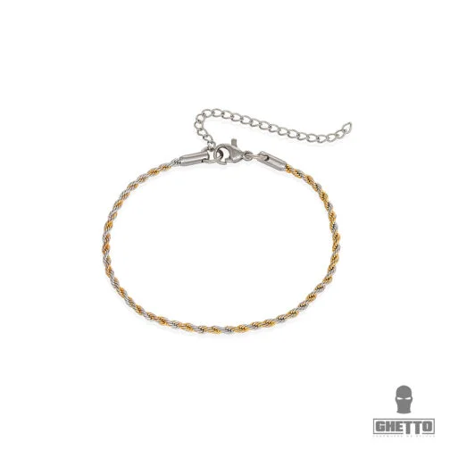 ghetto rope jumătate de brățară de aur ss unisex