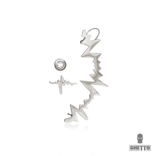 ghetto punk kpop set 3pcs cercei din oțel inoxidabil pentru femei