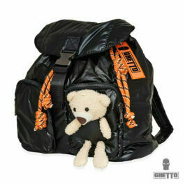 Ghetto Small Bear Medium Backpack For Girl Black 2022