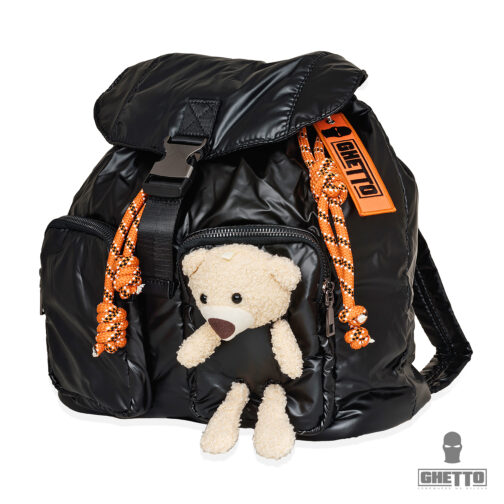 ghetto small bear backpack for girl black 2022