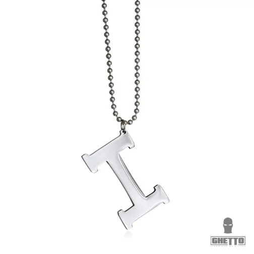 ghetto h literă colier din oțel inoxidabil unisex
