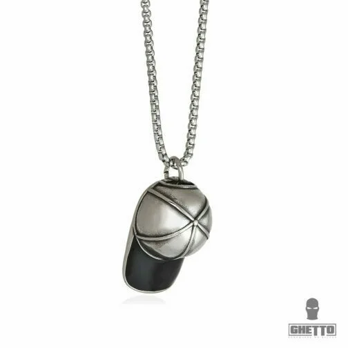 ghetto hip hop cap stainless steel pendant