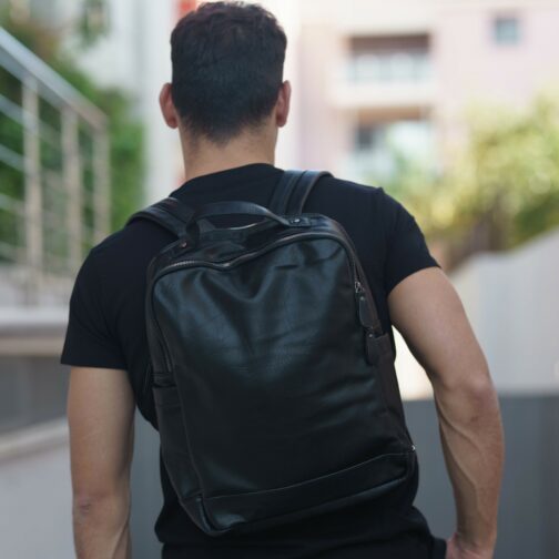 ghetto premium genuine leather backpack