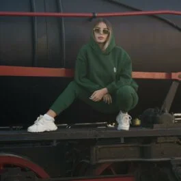 Ghetto Set Sport Hoodie Green For Women ONE SIZE