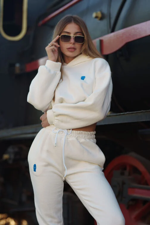 Femei 2 piese costume pantaloni sudoare costume pentru doamne cultură top hanorace
