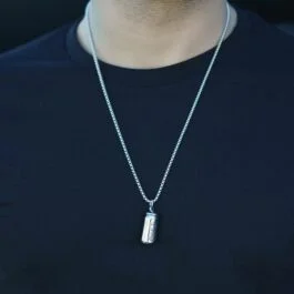 Colier cu pandantiv Ghetto Hip Hop "Coke" din oțel inoxidabil