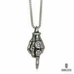 Ghetto Hip Hop "The Finger" Stainless Steel Pendant Necklace