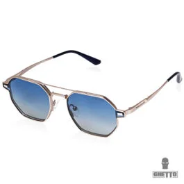 Ghetto Hexagon Sunglasses Polarized & Reading Gold Frame Unisex