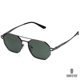 Ghetto Hexagon Sunglasses Polarized & Reading Gun Frame Unisex