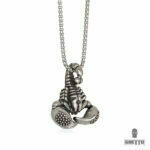 Ghetto Hip Hop Scorpio Stainless Steel Pendant Necklace