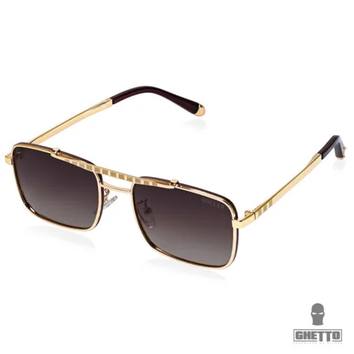ghetto fashion luxury style sunglasses gold frame unisex
