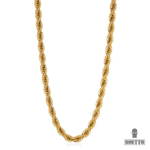 colier cu lanț de aur ghetto rope hip hop