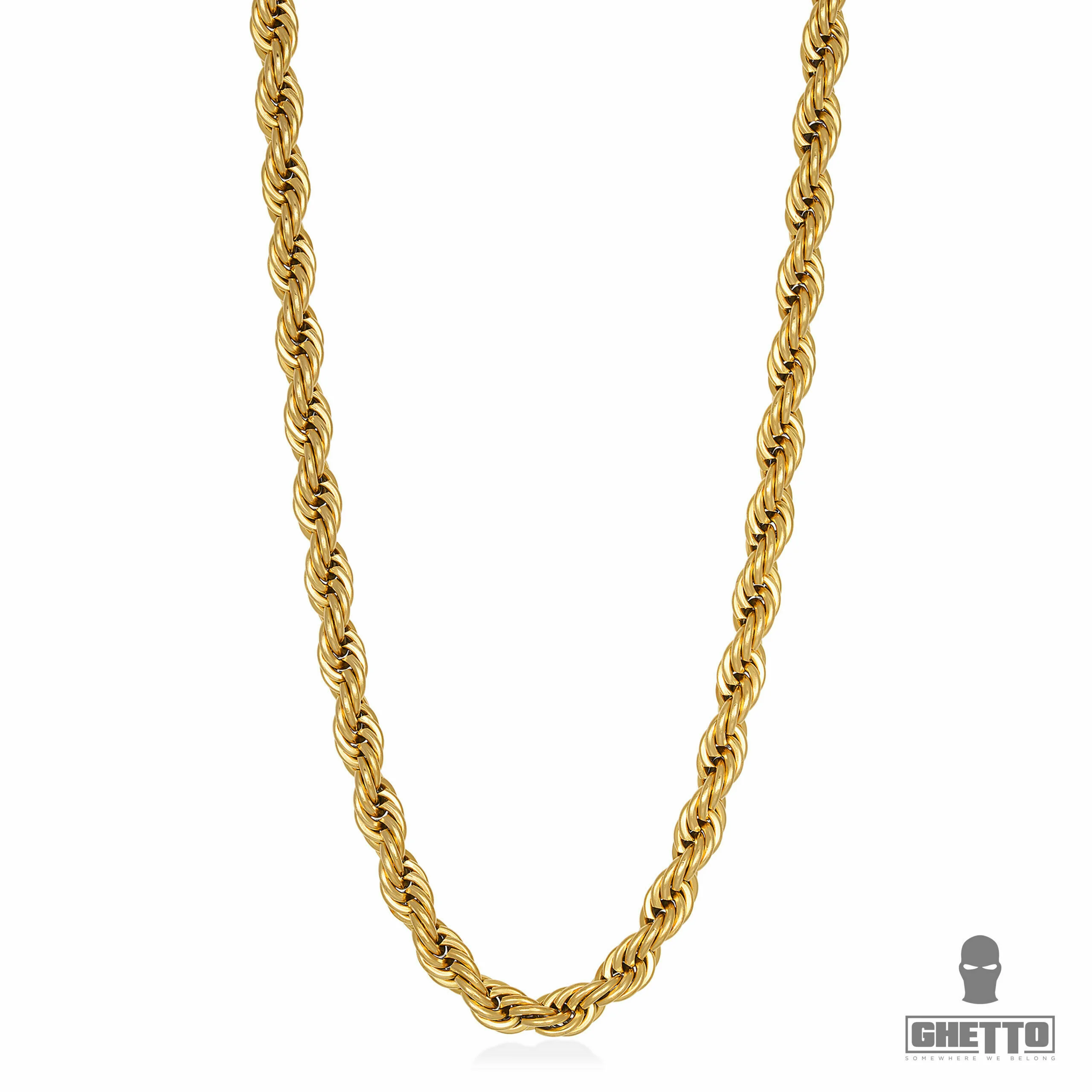 ghetto rope hip hop gold chain necklace
