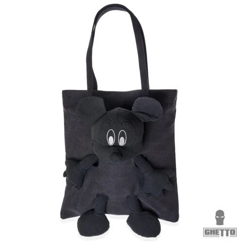 ghetto shopping bag mickey mouse cotton canvas large