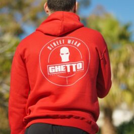 Ghetto Streetwear Hoodie Embroidery Mask Logo For Men