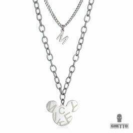 Ghetto Mickey Pendant Double Layer Necklace M SS