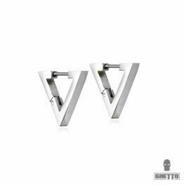 Ghetto V Letter Shaped Kpop Earrings Stainless Steel