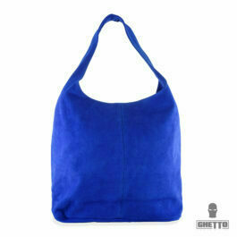 Ghetto Lift Shoulder Blue Leather Bag For Women