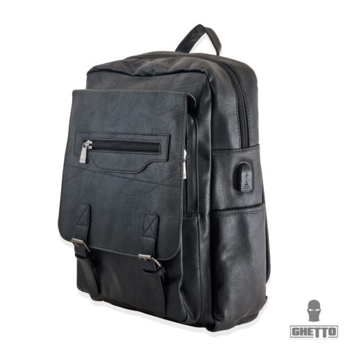 ghetto travel laptop leather backpack business unisex