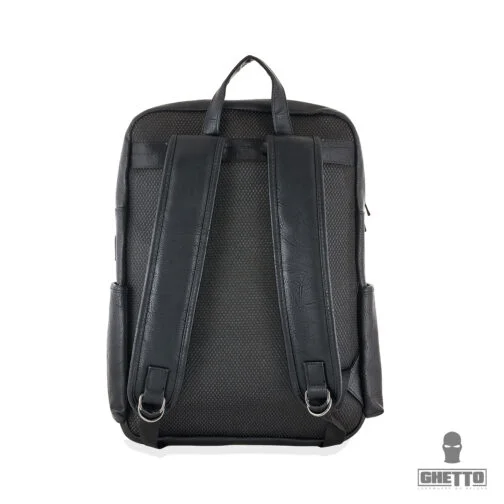 ghetto travel laptop leather backpack business unisex