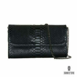Ghetto Crocodile Pattern Clutch Black Bag