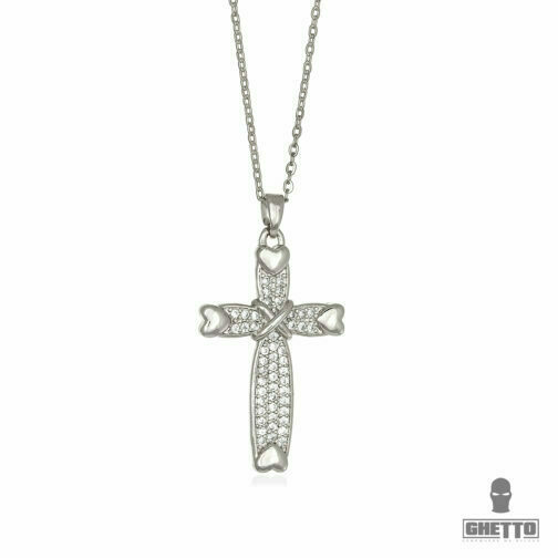 Cross ZC pendant necklace titanium stainless steel cross