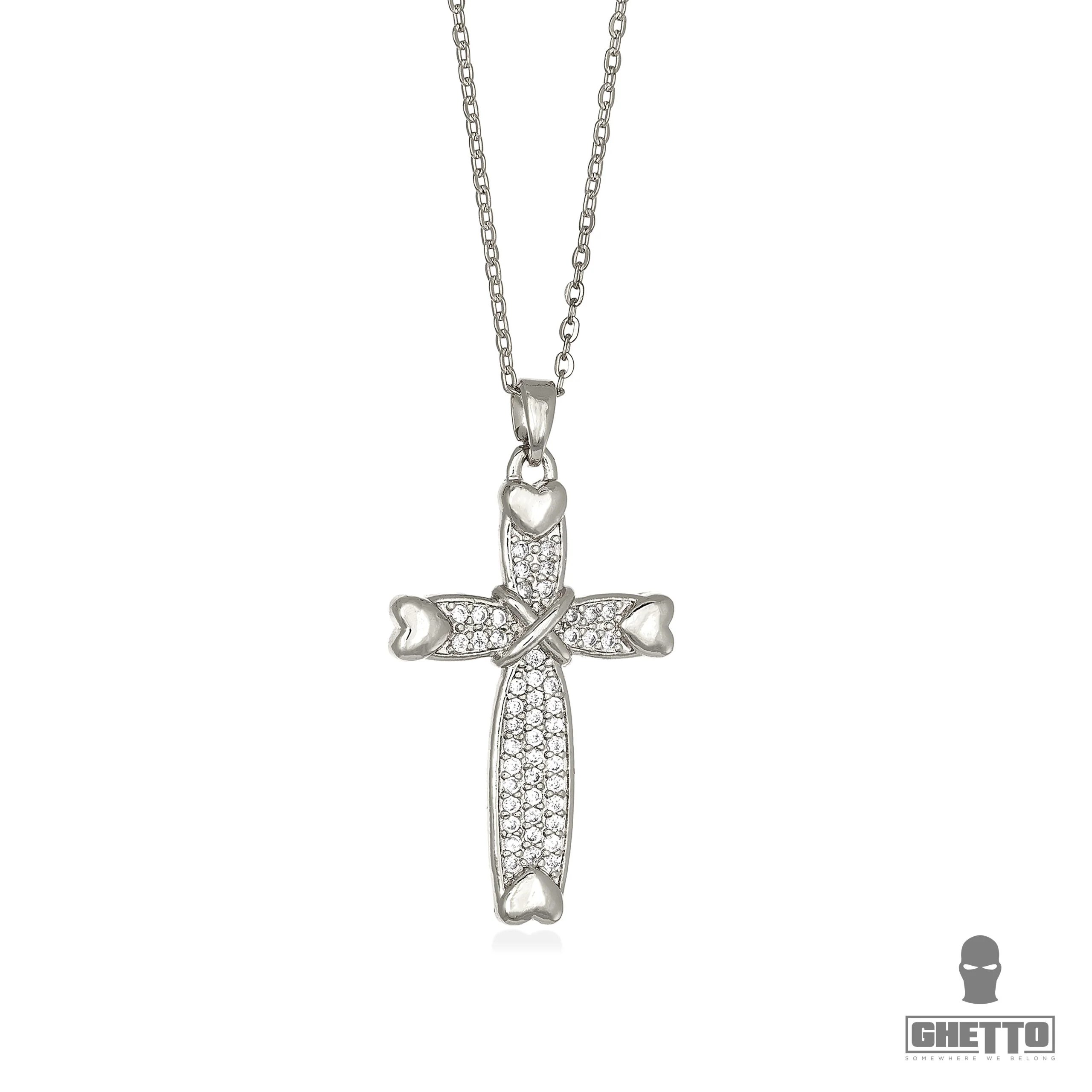 Cross ZC pendant necklace titanium stainless steel cross