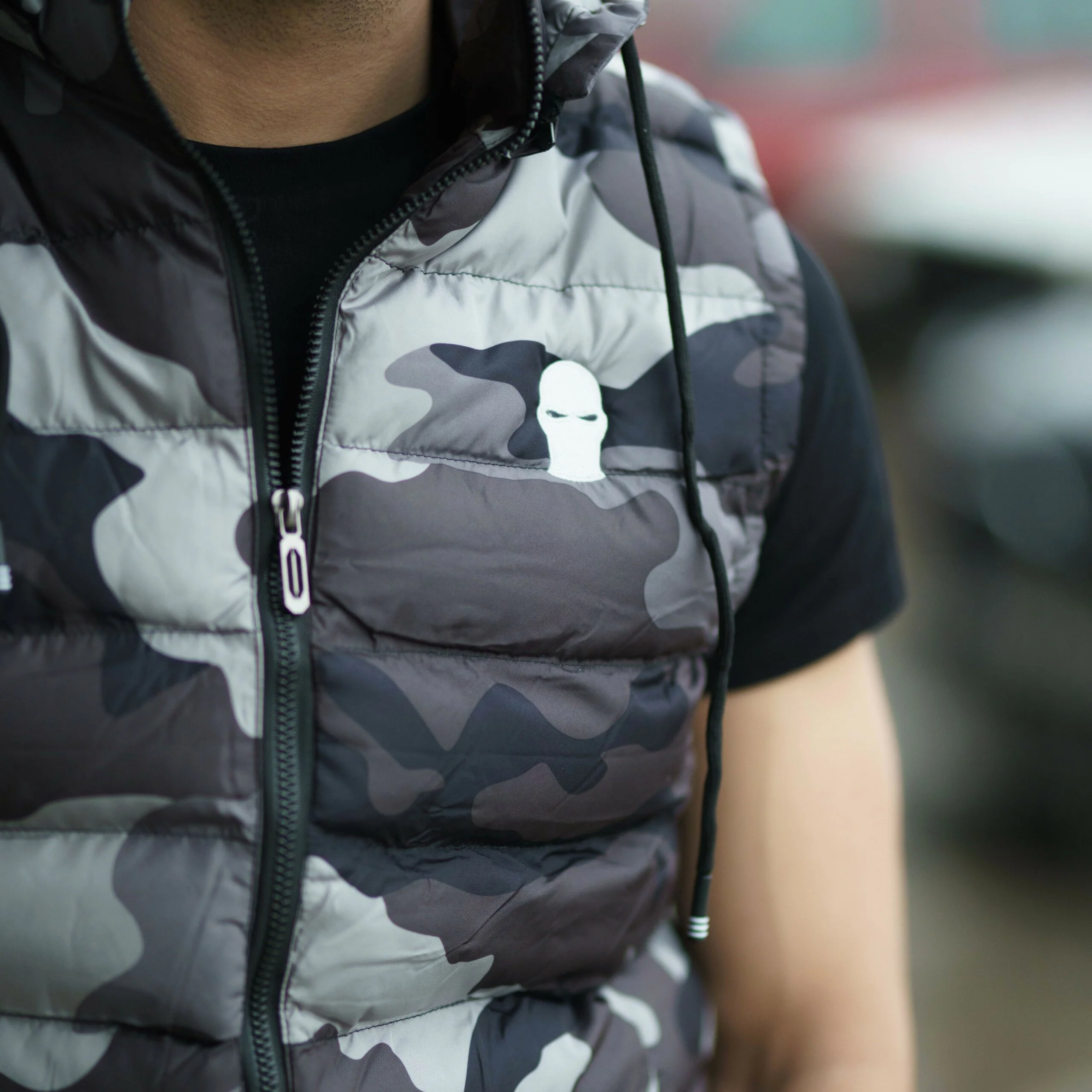 Jacket Embroidery Ghetto Mask logo